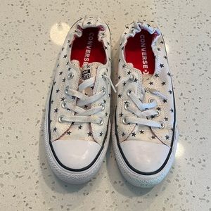 Converse star scrunch back flats